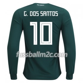 Fußballtrikots Mexiko G.Dos Santos 10 Heim Trikotsatz WM 2018 Langarm